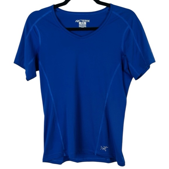Arc'teryx Motus Crew Short Sleeve Blue Top Size Medium - Picture 1 of 8